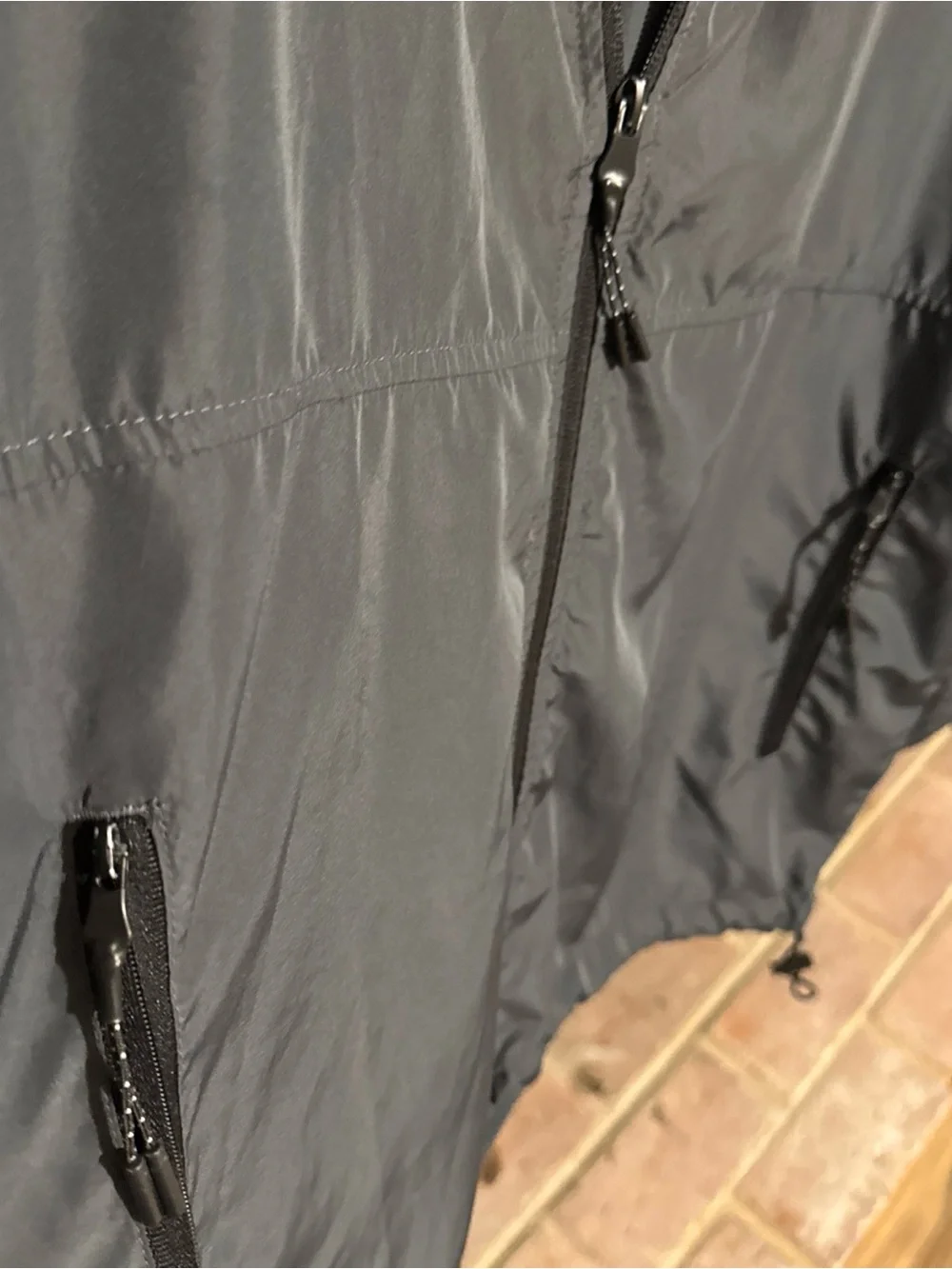 Nike Men’s Black and Navy Swoosh Windbreaker Jacket